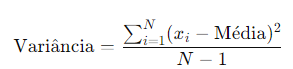 cálculo de Variança
